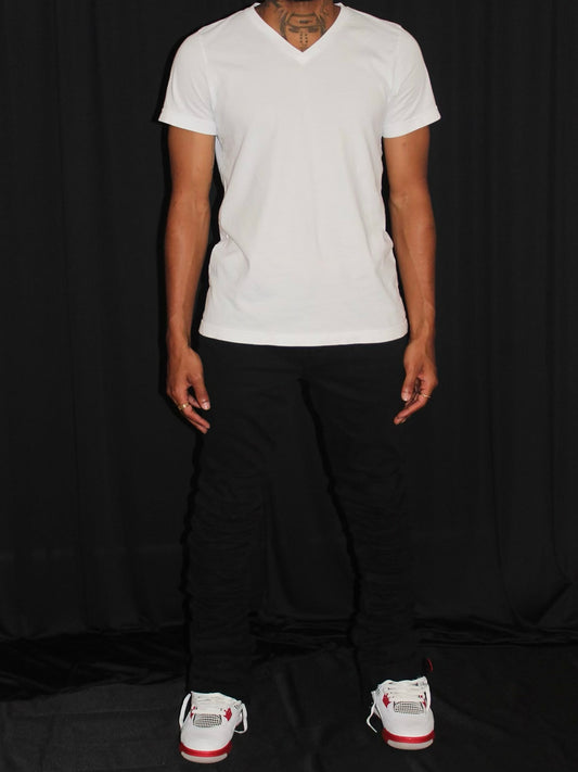 Classic Black Stacked Jean